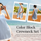 📢📢49%  OFF !! ⏰Women's Casual Color Block Sleeveless Tops Matching Shorts