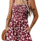 ⏰Hot Sale 49% Off💃Women's Summer Square Neck Sleeveless Loose Casual Short Smocked Romper
