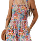 ⏰Hot Sale 49% Off💃Women's Summer Square Neck Sleeveless Loose Casual Short Smocked Romper