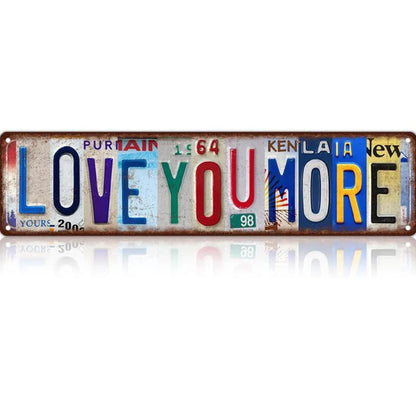 🎁 Love You More Vintage Wall Sign 💕 Perfect for Your Cozy Nook