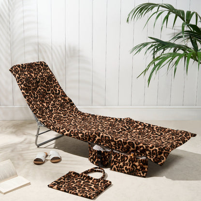 🏖️2026 New Arrivals: 49% OFF for a Limited Time!🌞Sun Lounger Towel in Bag with Pockets Storage🌊