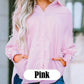 🏆 80K+ SOLD!⚡🏆️Mid-length smocked shirt with striped lapel and oversized drawdown sleeves