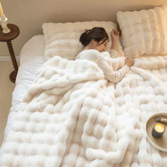 🎄🎅It's indispensable to keep warm at Christmas🎁 Super Fluffy Soft Blanket