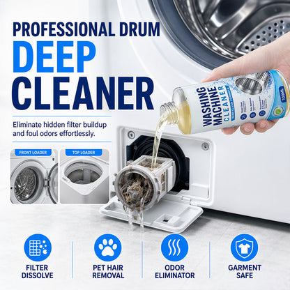 🧼 Deep-Clean Washing Machine Cleaner – Hidden Drain Filter & Washer Cleaning Solution for Front & Top Load Machines