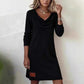 🔥Last Day 49% OFF - Women's Long Sleeve Cowl-Neck Knit Dress