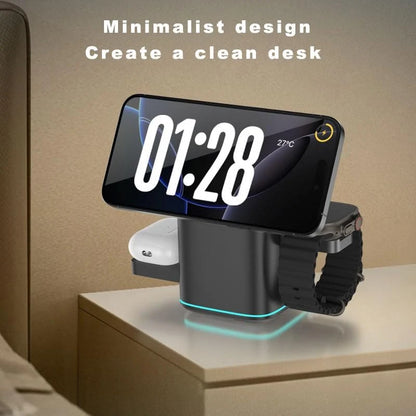 🔋⚡ 50% OFF!!! 🧲3-in-1 Wireless Magnetic Fast Charging Station, charges multiple devices simultaneously ✨