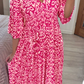 🔥Hot Sale 40% OFF 💞 Bohemian Casual Print V-Neck Long Dress