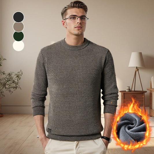 🎁Christmas Specials 49% OFF - Men's Warm Cozy Lined Crewneck Top