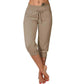 🥳SUMMER HOT SALE - 49% OFF! 🔥Drawstring Waist Cropped Sweatpants for Lounging 🏠💤