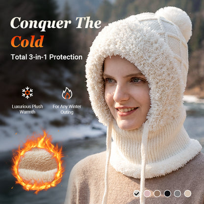 ❄️ 50% OFF WINTER SALE! 💖 3-in-1 Convertible Balaclava - Windproof Fleece Protection for Skiing & Outdoor Adventures 🎿✨