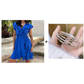 Women's Elegant Waist Tie V-Neck Ruffle Dress