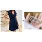 Women's Elegant Waist Tie V-Neck Ruffle Dress