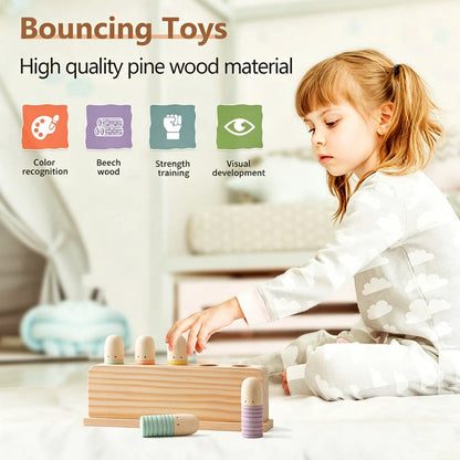 🌈🧸 LIMITED TIME DEAL – Wooden Pop-Up Color Puppet Toy | Interactive Push & Pop Montessori Learning Toy for Toddlers & Preschoolers 🎨✨