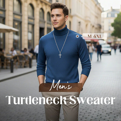 🔥Black Friday Mega Deal – 49% Off!🔥Men's Solid Color Premium Turtleneck Sweater👔