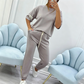⏳Time-limited Special⏰Women's Casual Solid Color Top & Pants Set