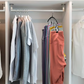 👖 Space-Saving Multi-Clip Hanger – 10-Clip Closet Organizer for Leggings, Jeans, Shorts & Skirts