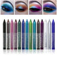 💥World Famous 5x Sold Out🔥🌈14-Pack Waterproof Colored Gel Eyeliner Pencil – Metallic & Shimmer Finishes, Smudge-Proof（Pencil sharpener color is random）