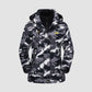 3-in-1 waterproof winter coat, fleece-lined, two-piece suit, ski and hiking jacket with hood