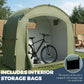 🚲🏠 Outdoor Portable Bike Storage Shed – weather-resistant, spacious, easy assembly – fits bikes, tools & lawn mower. 50% OFF! 🔥💪