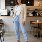 🌸LAST DAY SPECIAL PRICE: ￡14.99!!🌸Women's  Elastic Waist Cotton Linen Casual Pants