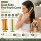 🎋 50% OFF! Bamboo Styling Double-Sided Fine Teeth Comb | Removes Lice & Dandruff | Ergonomic Grip | All Hair Types | For Adults, Kids & Pets 🌿✨