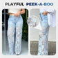 🌸Black Friday HOT SALE 49% Off🌸High Waisted Lace Splicing Jeans