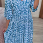 🔥Hot Sale 40% OFF 💞 Bohemian Casual Print V-Neck Long Dress