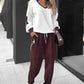 🔥Limited stock available 49% OFF🔥Color-Block Pullover Hoodie & Jogger Pants Set