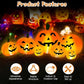 Halloween Decorations Outdoor Inflatables Decorations Pumpkin 7 Built-in Led Lights Set for Yard, Garden, Party