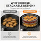 🍗 Stackable Stainless Steel Air Fryer Rack – Multi-Level Cooking & Dehydrating Tray