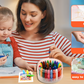 🎨 Washable Jumbo Crayons for Kids - 12/24/36 Colors Non-Toxic, Safe, and Fun Art Supplies