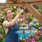 🔥💐SPRING DAY SALE- 49% OFF⚡50K+ SOLD!🐦Solar Cascade Hanging Bird Bath Fountain