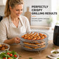 🍗 Stackable Stainless Steel Air Fryer Rack – Multi-Level Cooking & Dehydrating Tray