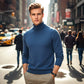 🔥Black Friday Mega Deal – 49% Off!🔥Men's Solid Color Premium Turtleneck Sweater👔