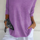 🔥Hot Sale 49% OFF🔥Solid Color V-Neck Knitted Top