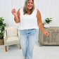 💥Hot Sales - 49% OFF🥰👖Vintage Wash Plus-Size Jeans — Stretchy & Straight Leg Fit✨