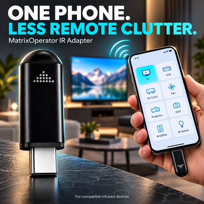 📱 MatrixOperator Smart IR Remote – Control Up to 15 Devices with Your Phone