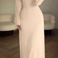 Long Sleeve Split Loose Casual Dress