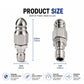 🔧 High-Pressure Drain Cleaning Nozzle – 6500 PSI Stainless Steel Sewer Jetter with 1 Forward & 6 Rear Jets