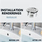 🚿 Round Bathroom Sink Overflow Hole Cover – Push-In Basin Drain Cover for a Clean, Modern Finish