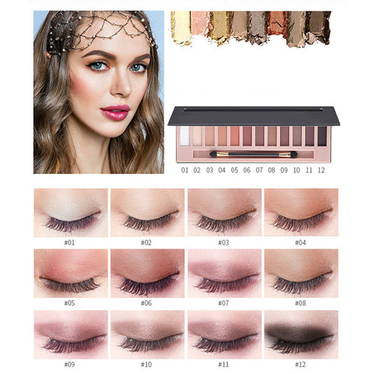 💖2026 NEW PRODUCTS - 49% OFF💖Vibrant 12-Shade Eyeshadow Palette Set