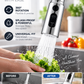 💧🔄 360° rotating high-pressure tap with adapter - flexible water flow for easier cleaning 🚰✨