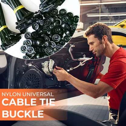 🔧🔗 Universal Nylon Cable Tie Buckles – Quick Snap-On Fastening for Repairs
