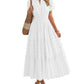 ⏰Hot Sale 49% OFF🎉Women's Lightweight Short Sleeve V Neck Elastic Waist Dress