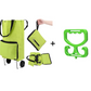 🛍️✨ Convertible shopping tote – hides wheels, holds 20kg, expands with zipper!