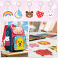 DIY Shrinky Dinks Keychain Set,Kids Art Activities and Party Favors