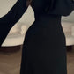 Long Sleeve Split Loose Casual Dress