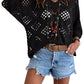 ⏰Last day sale 49% OFF🔥Hot Sale-Womens Bohemian-Inspired Beige Crochet Top with V-Neck