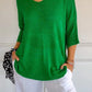 🔥Hot Sale 49% OFF🔥Solid Color V-Neck Knitted Top