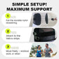 🧍✨ Adjustable Lower Back Support Belt – Breathable Everyday Waist Support